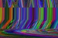 Glitch universe background. Old TV screen error. Digital pixel noise abstract design. Photo glitch. Television signal Royalty Free Stock Photo