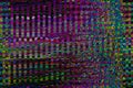 Glitch universe background. Old TV screen error. Digital pixel noise abstract design. Photo glitch. Television signal Royalty Free Stock Photo