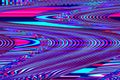 Glitch universe background Old TV screen error Digital pixel noise abstract design Photo glitch Television signal fail