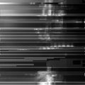 Glitched abstract vector background made of black color pixel mosaic. Digital decay, signal error, television fail