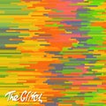 Glitched abstract vector background made of colorful pixel mosaic.
