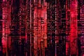glitched code a glitchy pixelated matrix with a distorted broken