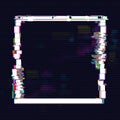 Glitched Square Frame Design