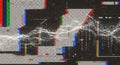 Glitchy abstract background digital error signal distortion effect art generative ai Royalty Free Stock Photo