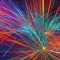 A glitchy abstract interpretation of the human brain, with neurons and synapses firing in a chaotic dance3, Generative AI