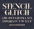 Glith font and numbers