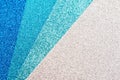 Glitter abstract background with shades of blue colors