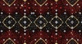 Glitter Argyle Pattern - Red, Black, Gold, Silver Royalty Free Stock Photo