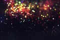 Glitter bokeh lighting effect Colorfull Blurred abstract background for birthday, anniversary, wedding, new year eve or Christmas Royalty Free Stock Photo