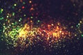 Glitter bokeh lighting effect Colorfull Blurred abstract background for birthday, anniversary, wedding, new year eve or Christmas Royalty Free Stock Photo