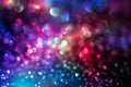 Glitter bokeh lighting effect Colorfull Blurred abstract background for birthday, anniversary, wedding, new year eve or Christmas Royalty Free Stock Photo