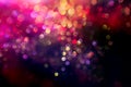 Glitter bokeh lighting effect Colorfull Blurred abstract background for birthday, anniversary, wedding, new year eve or Christmas Royalty Free Stock Photo