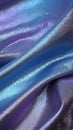 Glitter bokeh of satin fabric for background. Textile close up