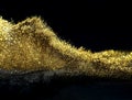 Glitter Bombs grunge, gold glitter defocused abstract Twinkly Lights Background
