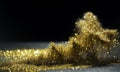 Glitter Bombs grunge, gold glitter defocused abstract Twinkly Lights Background Royalty Free Stock Photo