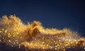 Glitter Bombs grunge, gold glitter defocused abstract Twinkly Lights Background Royalty Free Stock Photo