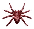 Glitter Maroon Spider Halloween Decoration