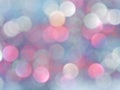 Glitter clear pattern on lilac blue defocus background. Holiday boke Royalty Free Stock Photo