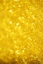 Glitter defocused abstract background with blurry lights, stars. Christmas festive texture. New year party Royalty Free Stock Photo