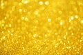 Glitter defocused abstract background with blurry lights, stars. Christmas festive texture. New year party Royalty Free Stock Photo