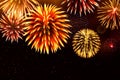 Glitter fireworks for festive sparkle design