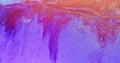 glitter fluid wet ink texture purple orange paint