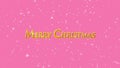 Glitter flutters on a colored background revealing the words Merry Christmas