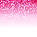 Glitter glow pink sparkles magical background. New
