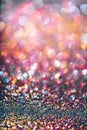 glitter gold bokeh Colorfull Blurred abstract background for birthday, anniversary, wedding, new year eve or Christmas