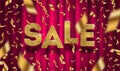 Glitter gold grand sale sign