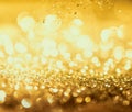 glitter gold lights grunge background, glitter defocused abstract Twinkly Lights Stars Christmas light Background.. Royalty Free Stock Photo