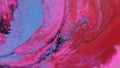 Glitter ink wave shimmering fluid pink blue paint Royalty Free Stock Photo