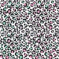 Glitter Leopard Pattern Design Background Royalty Free Stock Photo