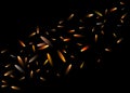 Glitter lights background. Abstract fire particles lights texture or background overlays. Design element. Royalty Free Stock Photo