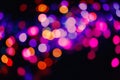 Glitter lights background. Holiday bokeh texture. Multicolored light