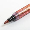 Glitter marker isolated on white background Royalty Free Stock Photo