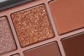 Glitter and matte eyeshadow macro photo Royalty Free Stock Photo