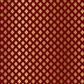 Glitter ornament pattern on burgundy background. Gold, glitter geometric pattern. Gold ornament background.