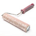Glitter paint roller isolated on white background Royalty Free Stock Photo