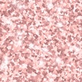 Glitter seamless texture. Actual pink particles. Endless pattern made of sparkling hearts. Precious Royalty Free Stock Photo