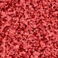 Glitter seamless texture. Actual red particles. Endless pattern made of sparkling hearts. Sightly ab