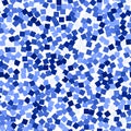 Glitter seamless texture. Admirable blue particles. Endless pattern made of sparkling squares. Unequ Royalty Free Stock Photo