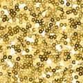 Glitter seamless texture. Admirable gold particles. Endless pattern made of sparkling sequins. Authe Royalty Free Stock Photo