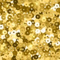 Glitter seamless texture. Admirable gold particles. Endless pattern made of sparkling sequins. Beaut Royalty Free Stock Photo
