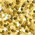 Glitter seamless texture. Admirable gold particles. Endless pattern made of sparkling spangles. Lika Royalty Free Stock Photo