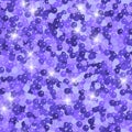 Glitter seamless texture. Admirable purple particles. Endless pattern made of sparkling spangles. Pr