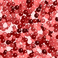 Glitter seamless texture. Admirable red particles. Endless pattern made of sparkling spangles. Ravis