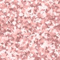 Glitter seamless texture. Adorable pink particles. Endless pattern made of sparkling triangles. Outs