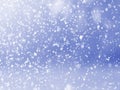 Glitter and snow for Christmas. Sparkling magical dust particles. Winter pattern best for Christmas design. Abstract background wi