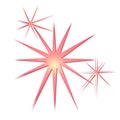 Glitter Sparkles Stars Pink Royalty Free Stock Photo